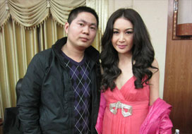 广州沐鸣与明星合影